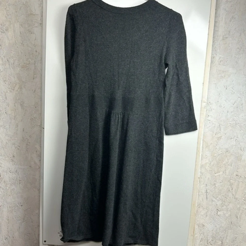 J. Crew grey wool cashmere‎ long sleeve dress